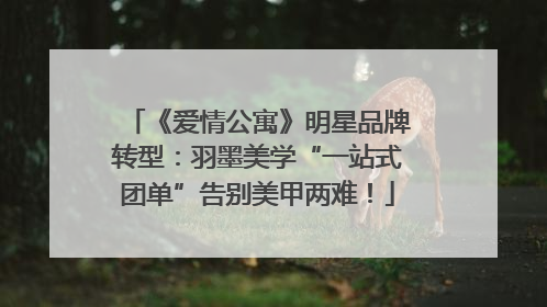 《爱情公寓》明星品牌转型：羽墨美学“一站式团单”告别美甲两难！