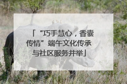 “巧手慧心，香囊传情”端午文化传承与社区服务并举
