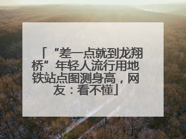 “差一点就到龙翔桥”年轻人流行用地铁站点图测身高，网友：看不懂