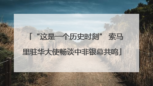 “这是一个历史时刻” 索马里驻华大使畅谈中非银幕共鸣