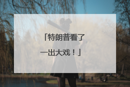 特朗普看了一出大戏！