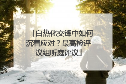 白热化交锋中如何沉着应对？最高检评议组听庭评议