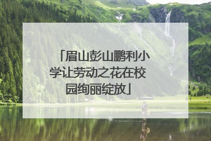 眉山彭山鹏利小学让劳动之花在校园绚丽绽放