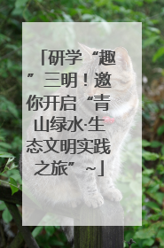 研学“趣”三明！邀你开启“青山绿水·生态文明实践之旅”~