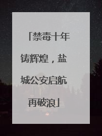 禁毒十年铸辉煌，盐城公安启航再破浪