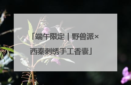 端午限定｜野兽派×西秦刺绣手工香囊