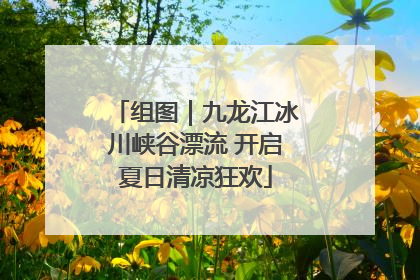 组图｜九龙江冰川峡谷漂流 开启夏日清凉狂欢