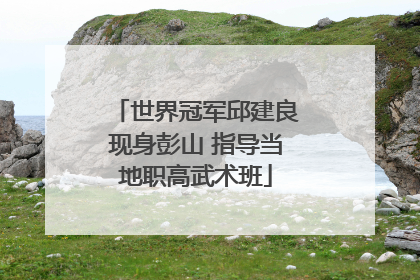 世界冠军邱建良现身彭山 指导当地职高武术班