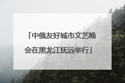 中俄友好城市文艺晚会在黑龙江抚远举行