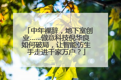 中年裸辞，地下室创业……傲意科技倪华良如何破局，让智能仿生手走进千家万户？