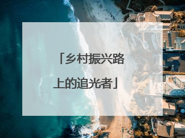 乡村振兴路上的追光者