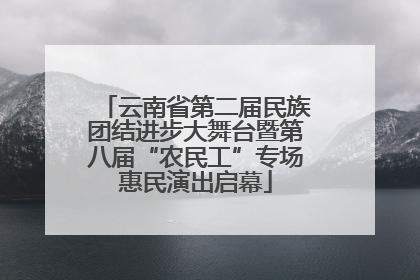 云南省第二届民族团结进步大舞台暨第八届“农民工”专场惠民演出启幕