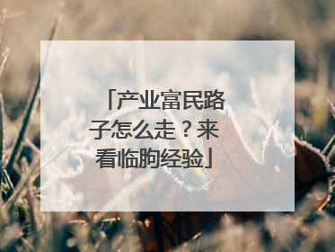 产业富民路子怎么走？来看临朐经验