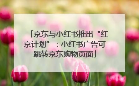 京东与小红书推出“红京计划”：小红书广告可跳转京东购物页面
