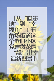 从“隐患地”到“幸福角”！五角场街道这个老旧小区党建微花园“靓”出幸福新图景