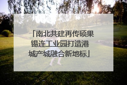 南北共建再传硕果 锡连工业园打造港城产城融合新地标