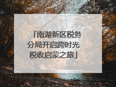 南湖新区税务分局开启跨时光税收启蒙之旅