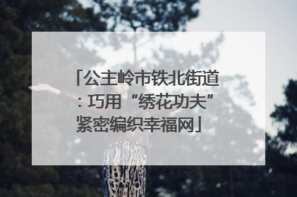 公主岭市铁北街道：巧用“绣花功夫”紧密编织幸福网