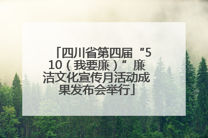 四川省第四届“510（我要廉）”廉洁文化宣传月活动成果发布会举行