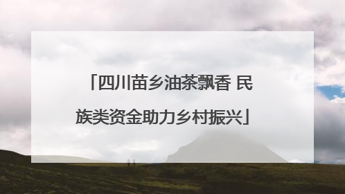 四川苗乡油茶飘香 民族类资金助力乡村振兴