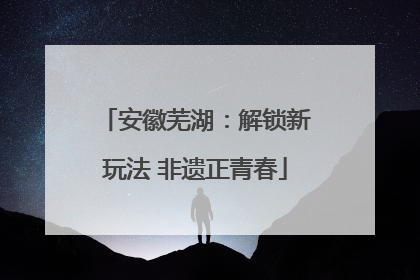安徽芜湖：解锁新玩法 非遗正青春