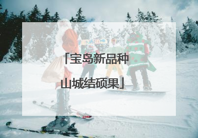 宝岛新品种 山城结硕果