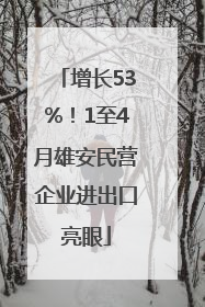 增长53%！1至4月雄安民营企业进出口亮眼