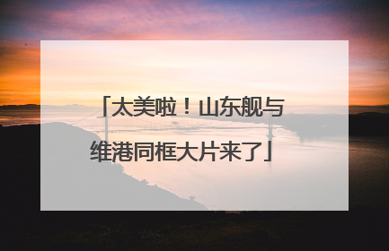太美啦！山东舰与维港同框大片来了