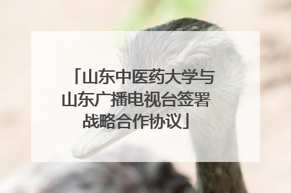 山东中医药大学与山东广播电视台签署战略合作协议