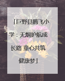 巨野县腾飞小学：无烟护航成长路 童心共筑健康梦