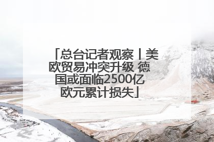 总台记者观察丨美欧贸易冲突升级 德国或面临2500亿欧元累计损失