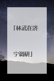 林武在济宁调研