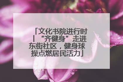 文化书院进行时丨“齐健身”走进东街社区，健身球操点燃居民活力