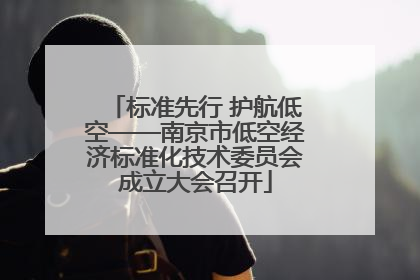 标准先行 护航低空——南京市低空经济标准化技术委员会成立大会召开