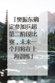 樊振东确定参加乒超第二阶段比赛，未来一个月将在上海训练