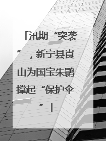 汛期“突袭”，新宁县崀山为国宝朱鹮撑起“保护伞”