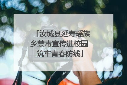 汝城县延寿瑶族乡禁毒宣传进校园 筑牢青春防线