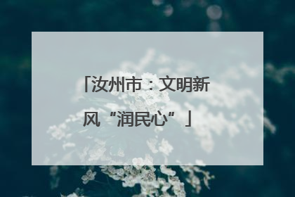 汝州市：文明新风“润民心”