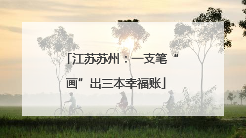 江苏苏州：一支笔“画”出三本幸福账