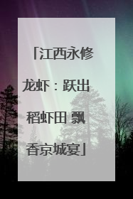江西永修龙虾：跃出稻虾田 飘香京城宴