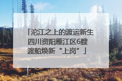 沱江之上的渡运新生 四川资阳雁江区6艘渡船焕新“上岗”