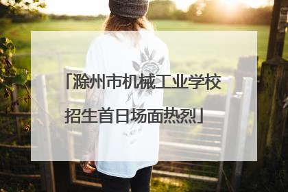 滁州市机械工业学校招生首日场面热烈