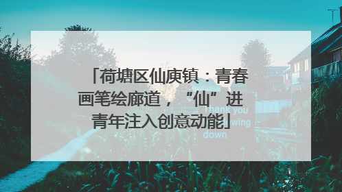荷塘区仙庾镇：青春画笔绘廊道，“仙”进青年注入创意动能