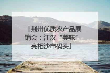 荆州优质农产品展销会：江汉“美味”亮相沙市码头