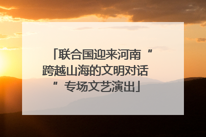 联合国迎来河南“跨越山海的文明对话”专场文艺演出