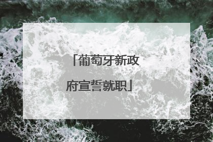 葡萄牙新政府宣誓就职