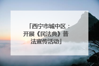 西宁市城中区：开展《民法典》普法宣传活动