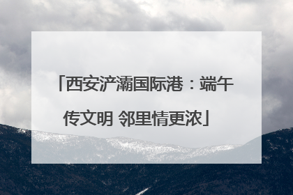 西安浐灞国际港：端午传文明 邻里情更浓