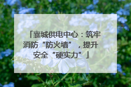 襄城供电中心：筑牢消防“防火墙”，提升安全“硬实力”