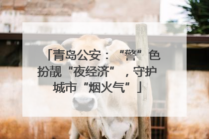 青岛公安：“警”色扮靓“夜经济”，守护城市“烟火气”